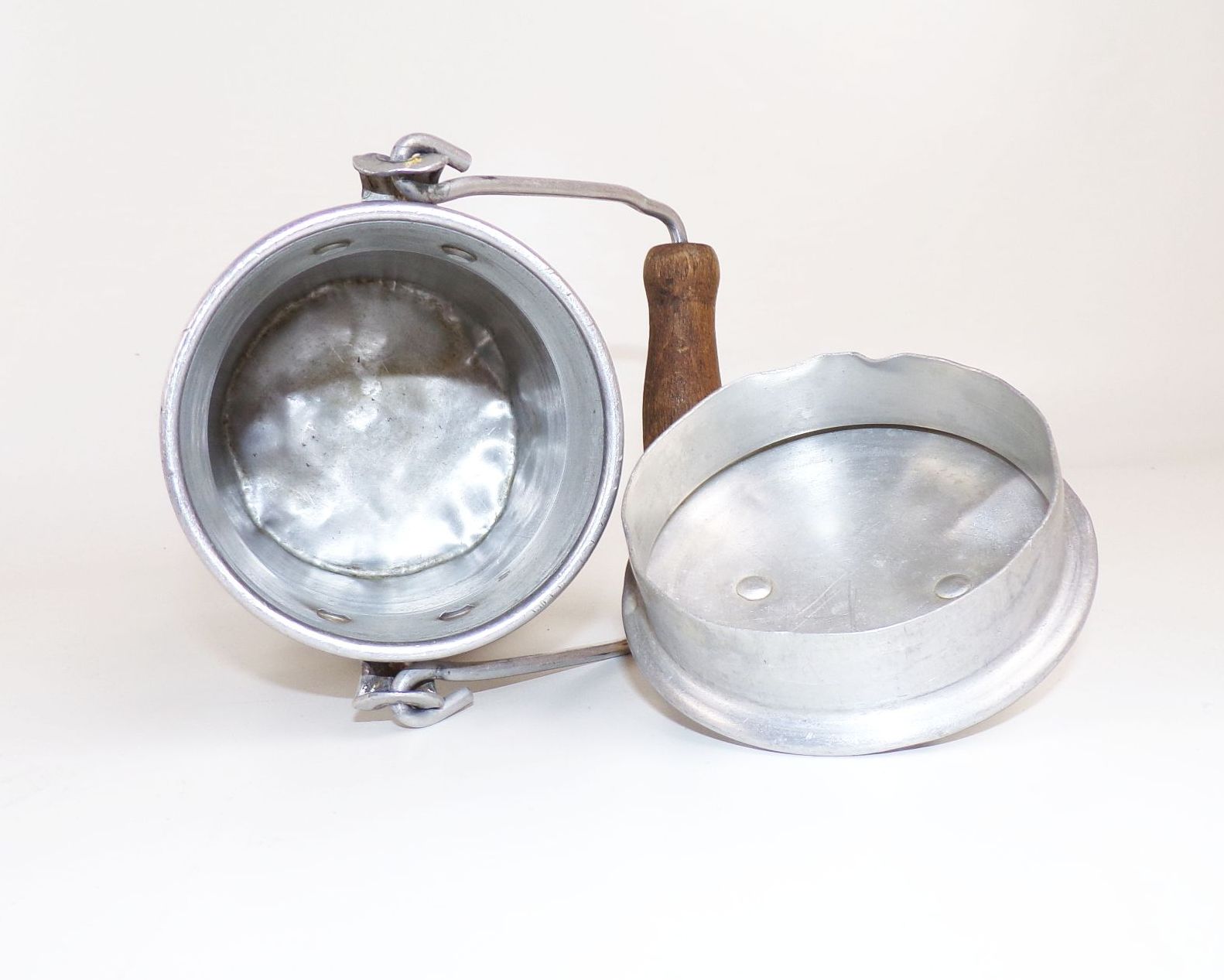 Alte Alu Milchkanne Behälter 1 Liter Pflanzgefäß Gartendeko