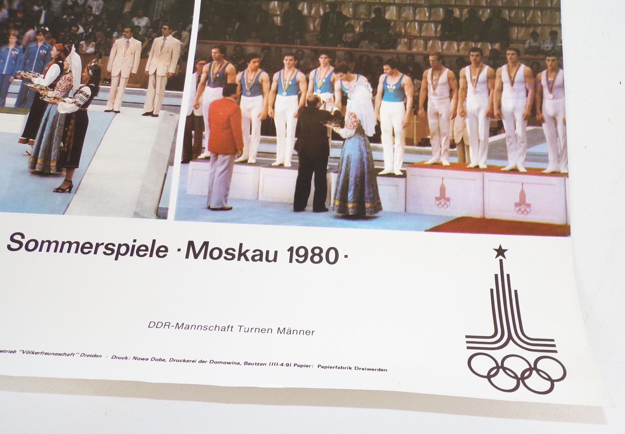 Plakat Olympia 1980 Moskau Sowjetunion XXII Olympische Sommerspiele 17898