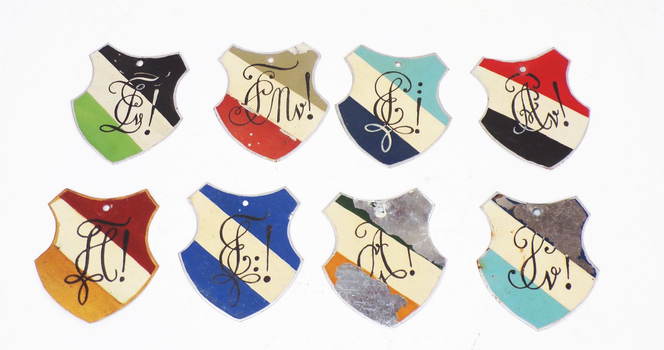 Konvolut Studentika Wappen Blechschilder Studenten Burschenschaft