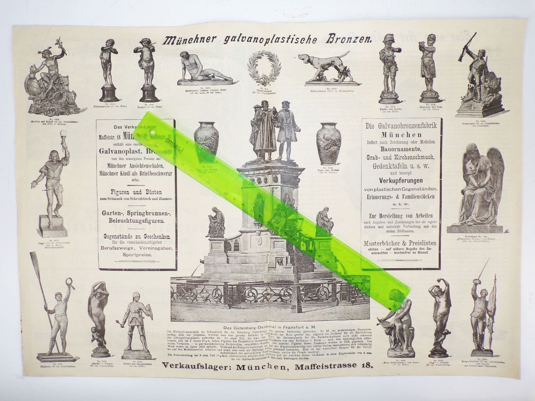 WMF Prospekt Niederlage München Württembergische Metallwarenfabrik Geislingen 