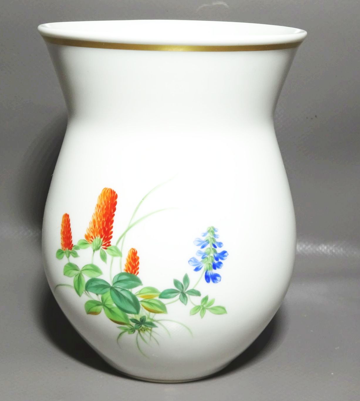 Meissen Vase Blumen Dekor Lupine Klee 1 Wahl Porzellanvase 
