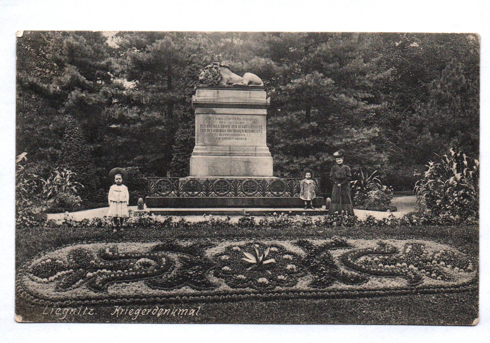 Ak Liegnitz Kriegerdenkmal 1910 Stempel