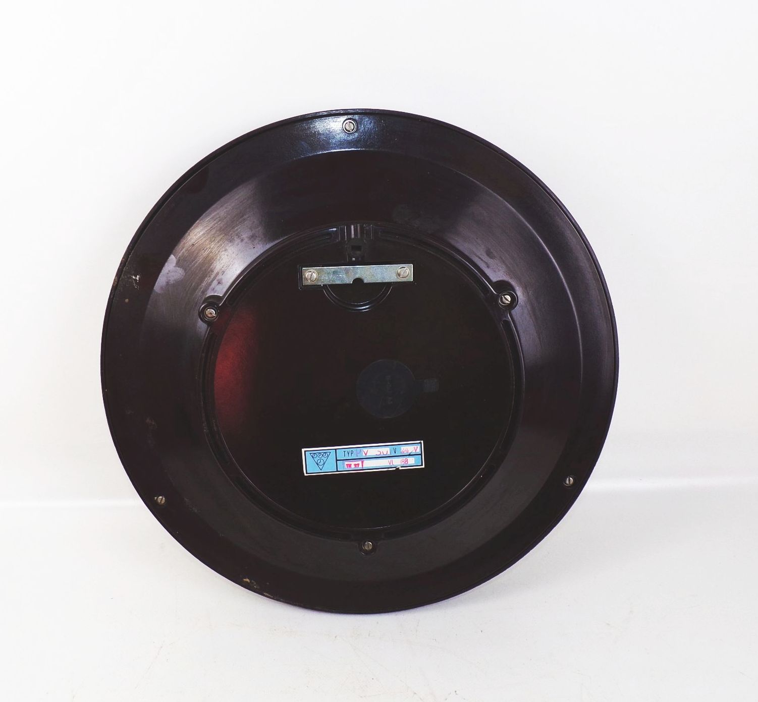 Pragotron Wanduhr Bakelit Uhr watch Industriedesign XL Werkstatt Loft 