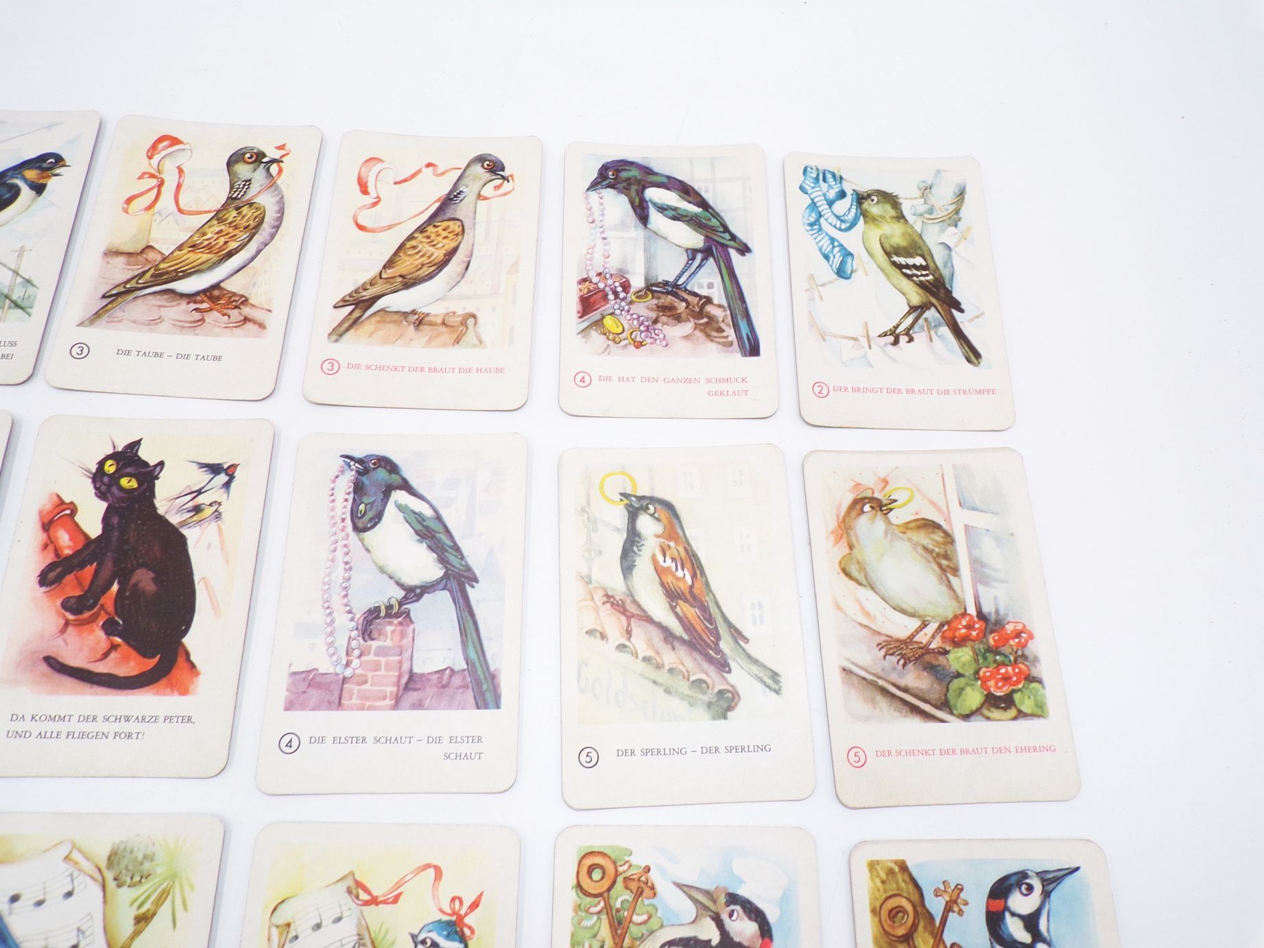 Die Vogelhochzeit Ein Spiel zum mitsingen Schwarzer Peter 1958 DDR Kartenspiel Die Vogelhochzeit Ein Spiel zum mitsingen Schwarzer Peter 1958 DDR Kartenspiel