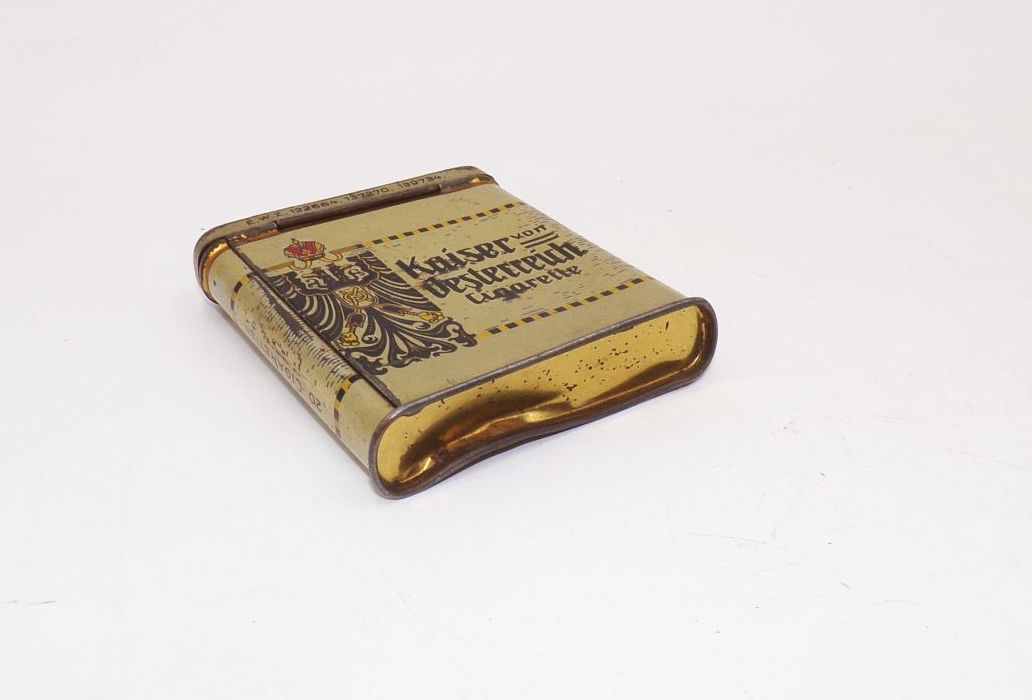Alte 20er Blechdose Kaiser von Österreich Cigarette Osmanie Dresden um 1910 Alte 20er Blechdose Kaiser von Österreich Cigarette Osmanie Dresden um 1910