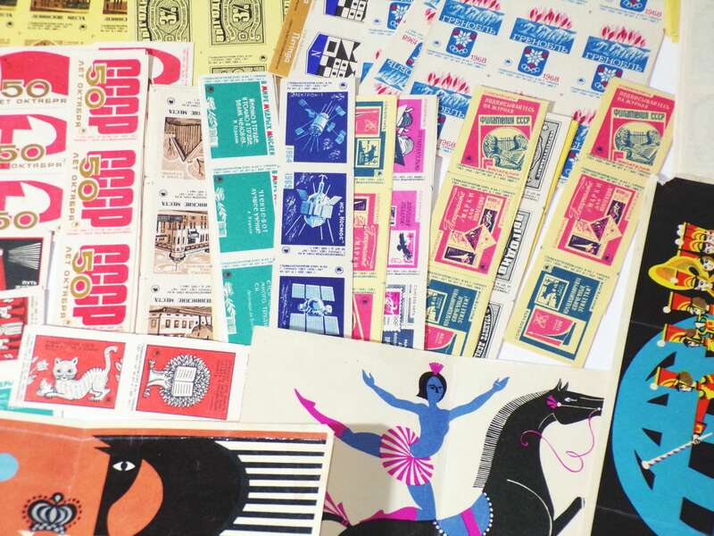 Konvolut Streichholzetiketten Russland Sowjetunion UdSSR 