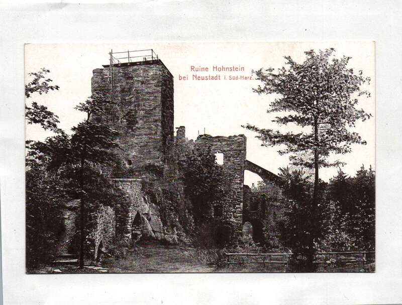 Ak Ruine Hohnstein bei Neustadt in Süd Harz