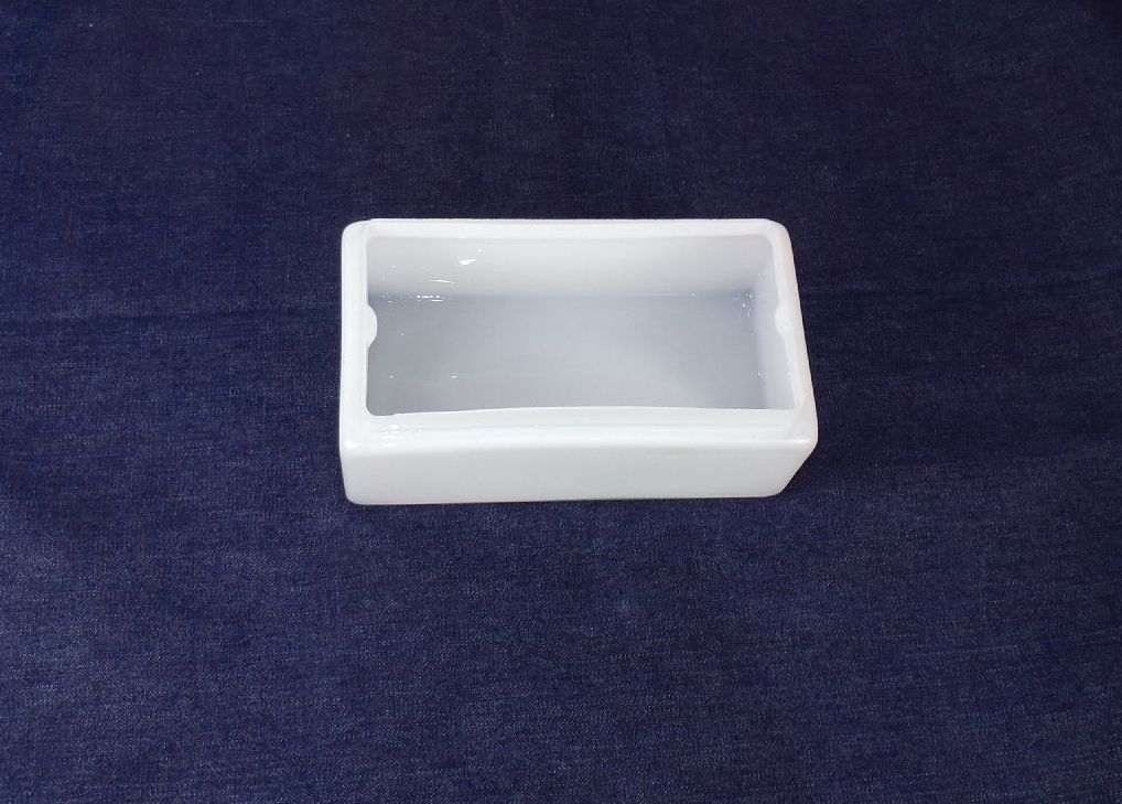 Altes Lampenglas Rechteck Weiß Opalglas Bauhaus Wagenfeld Lampenschirm