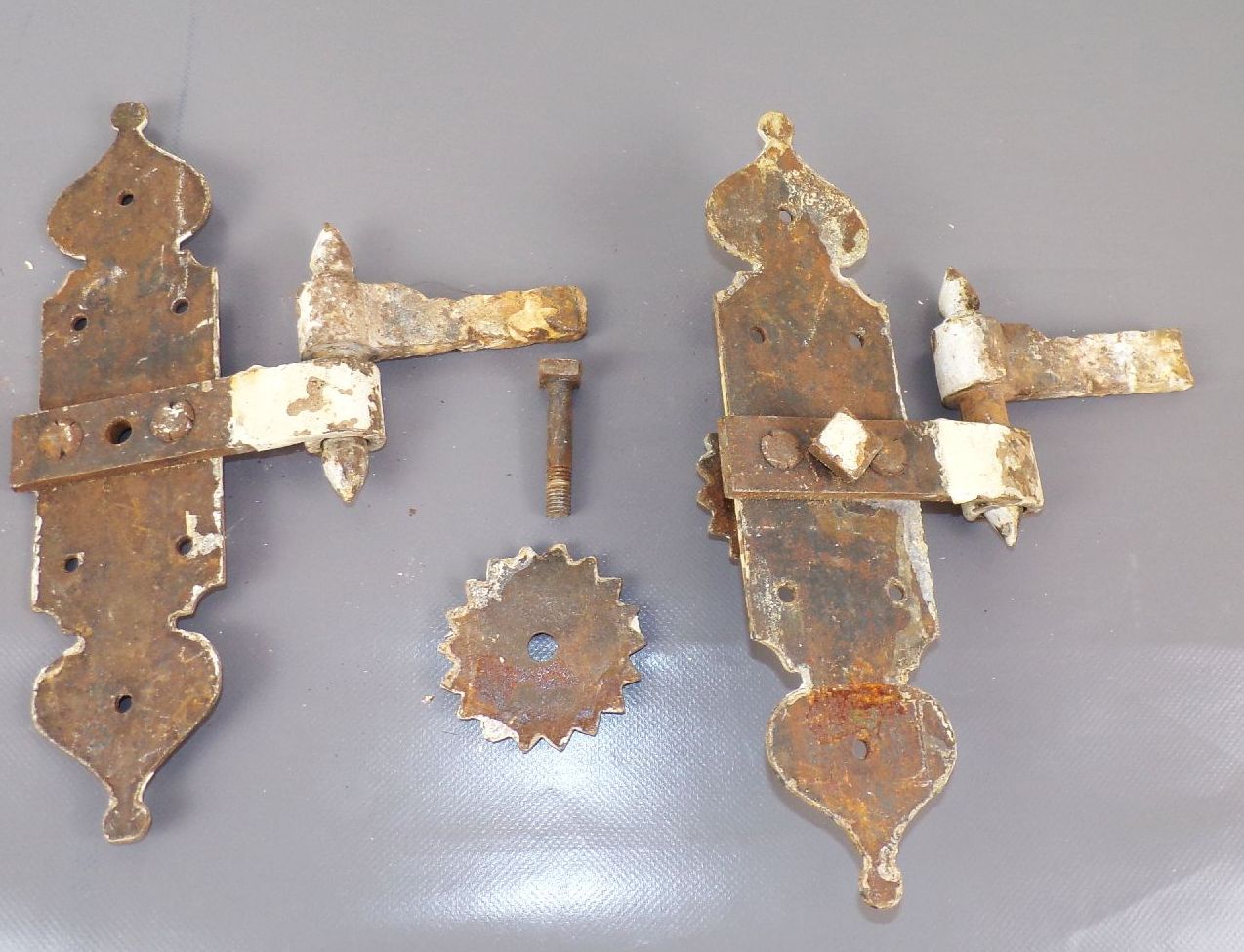 Alte Eisen Türbänder mit Türscharnier Rustikal Deko Türband