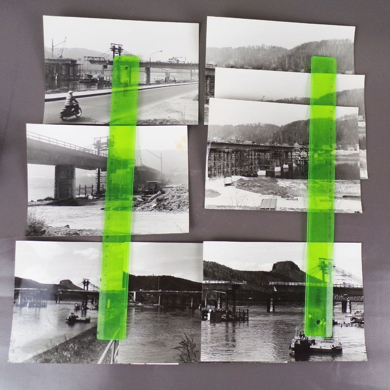 Foto Konvolut Brückenbau Bad Schandau DDR 1977