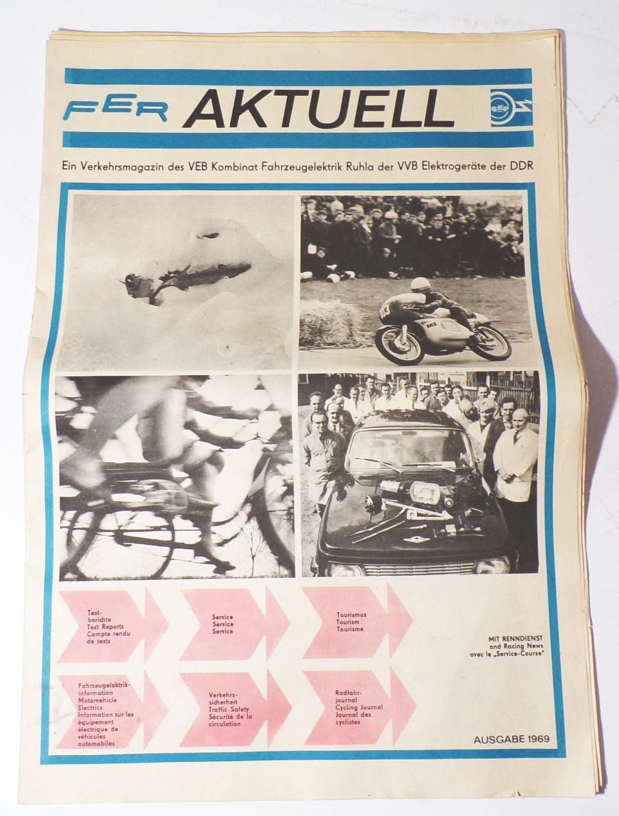 Fer Aktuell Verkehrsmagazin 1969 Ruhla DDR Zeitung