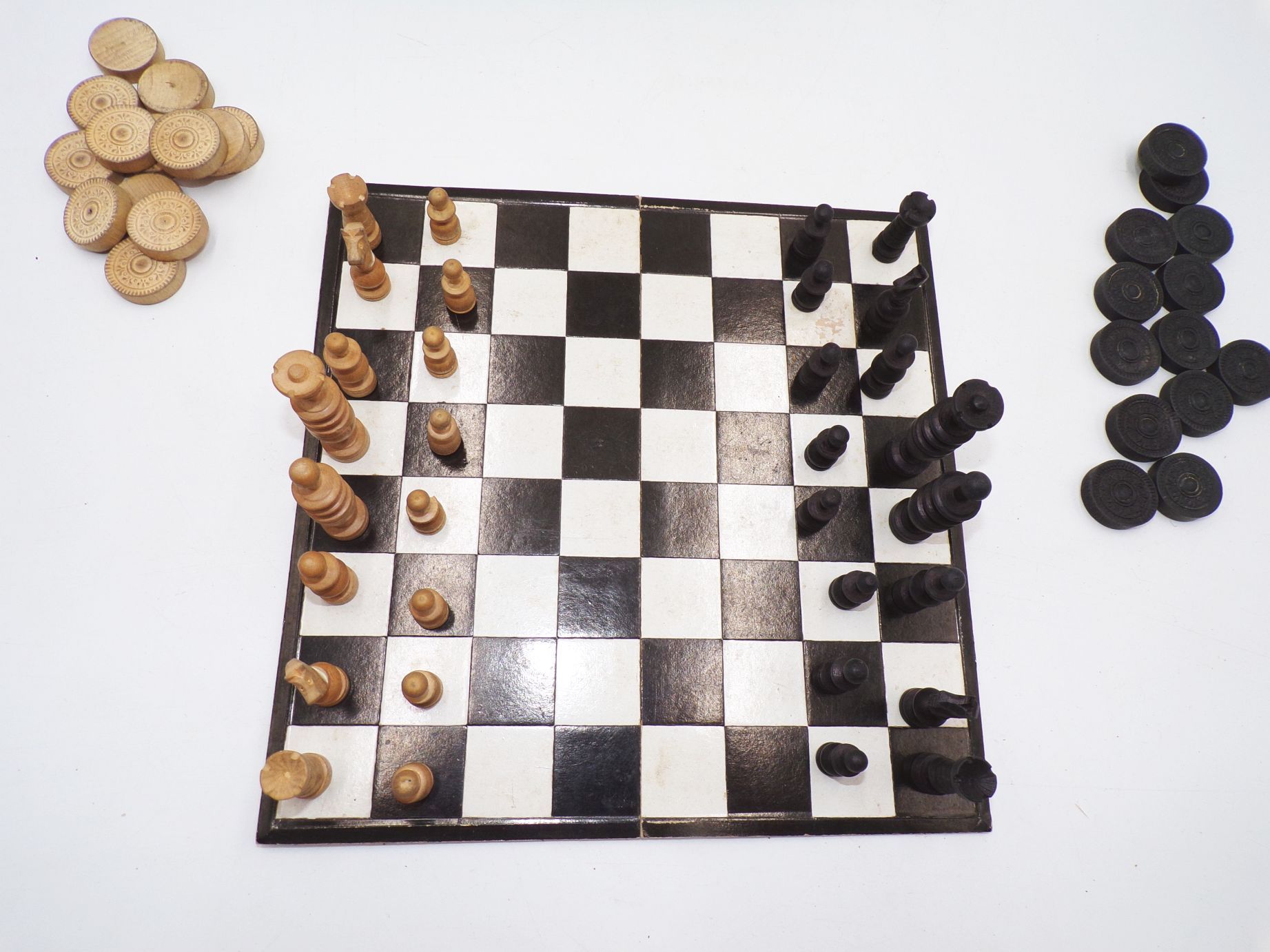 Altes Schach Mühle Spiel um 1930 Reisespiel