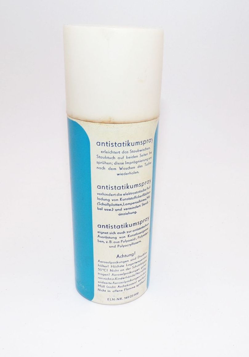 DDR Spray Antistatikumspray mit Inhalt VEB Aerosol Automat Karl Marx Stadt DDR Spray Antistatikumspray mit Inhalt VEB Aerosol Automat Karl Marx Stadt