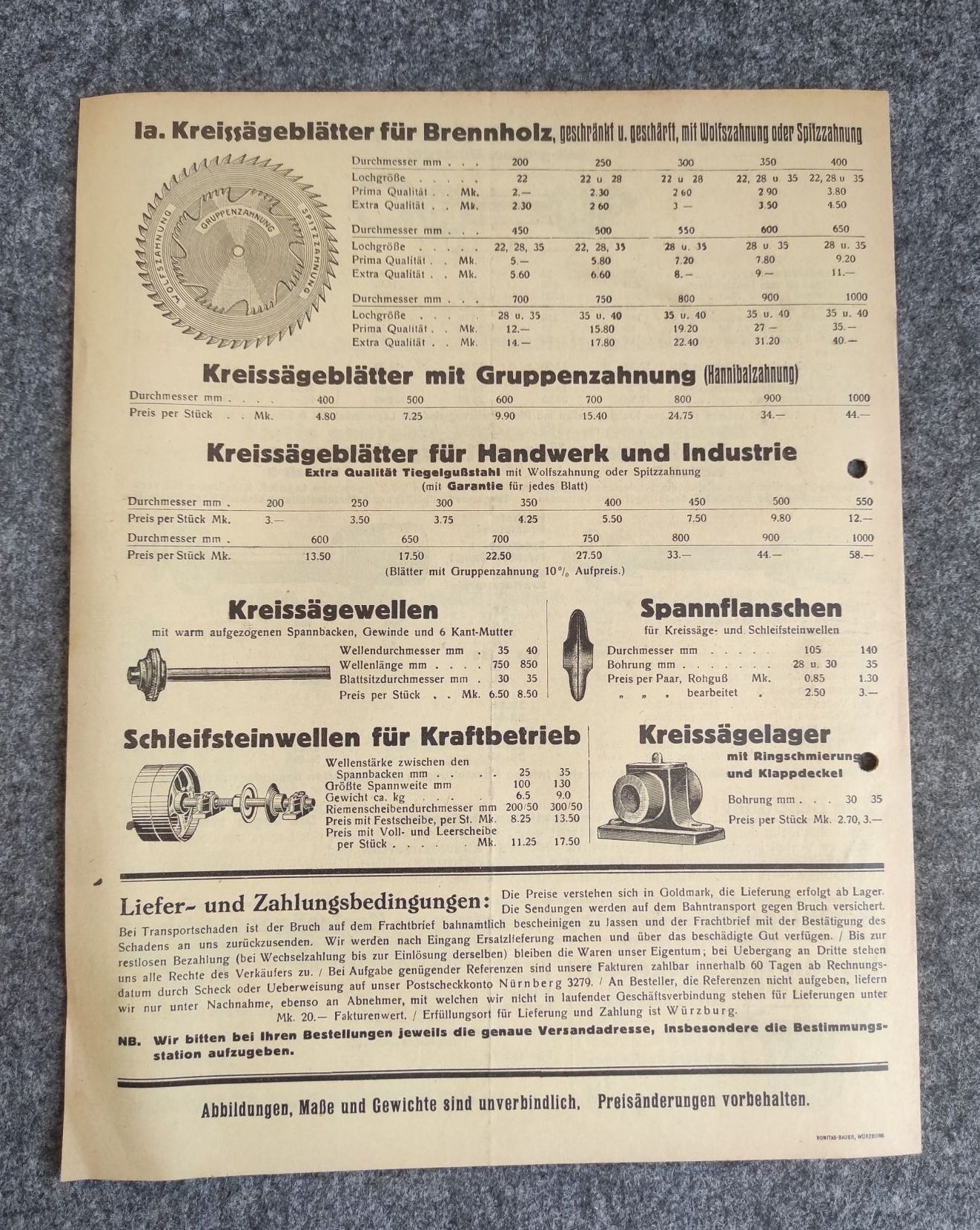 Netto Preisliste 67 Wiederverkäufer Hesk Gesellschaft Würzburg 1929 Netto Preisliste 67 Wiederverkäufer Hesk Gesellschaft Würzburg 1929