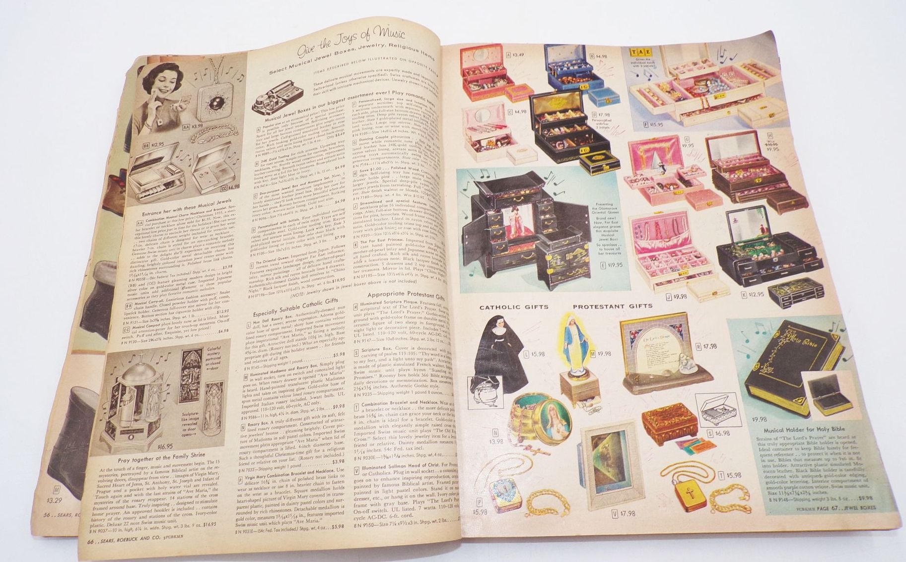 Sears Christmas Book 1956 alter Katalog Sears Christmas Book 1956 alter Katalog