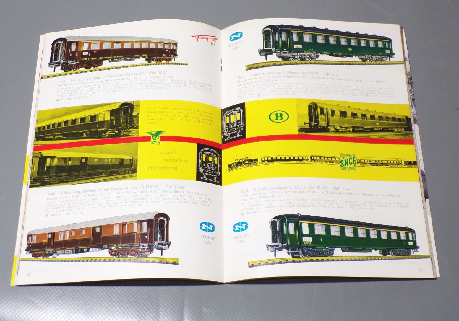 Fleischmann Katalog 1963 1964 H0 Modelleisenbahn | 14844