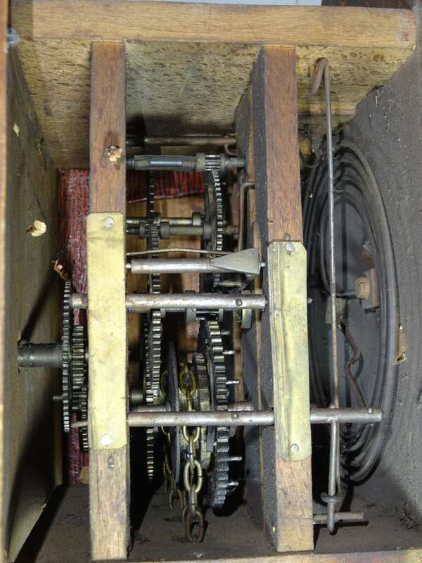 Schilderuhr 2 Stück um 1900 Wanduhr Deko zum herrichten