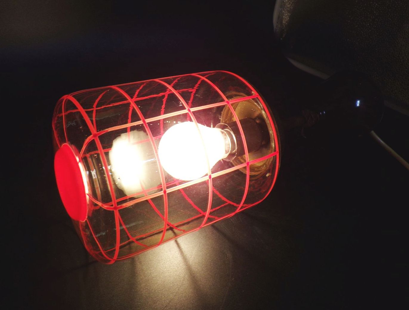 Alte Deckenlampe Liniertes Glas 40er 50er E27 Retro Look Alte Deckenlampe Liniertes Glas 40er 50er E27 Retro Look