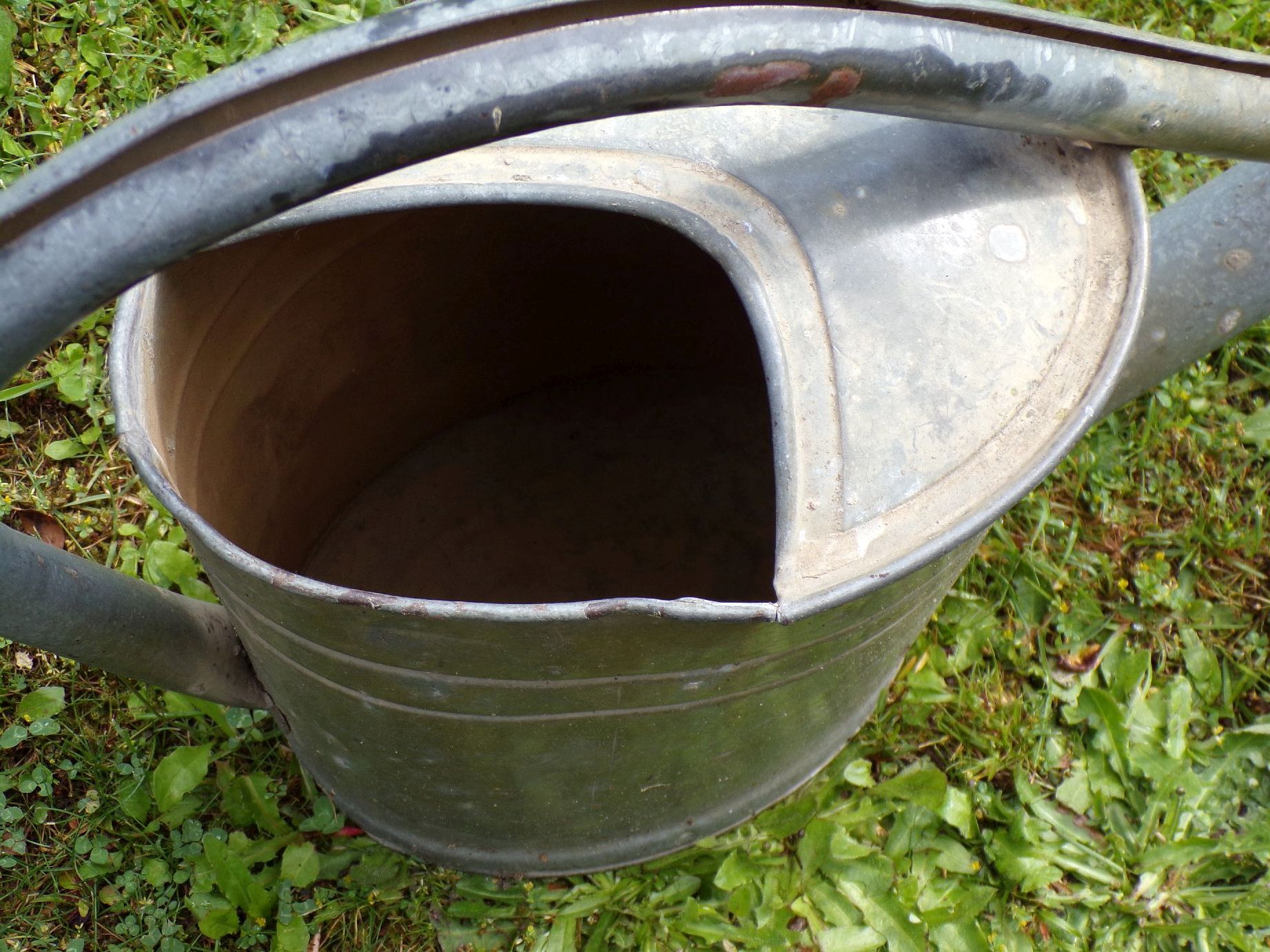 Alte Zinkgießkanne Bat Gießkanne 10 Liter Garten Gartendeko 