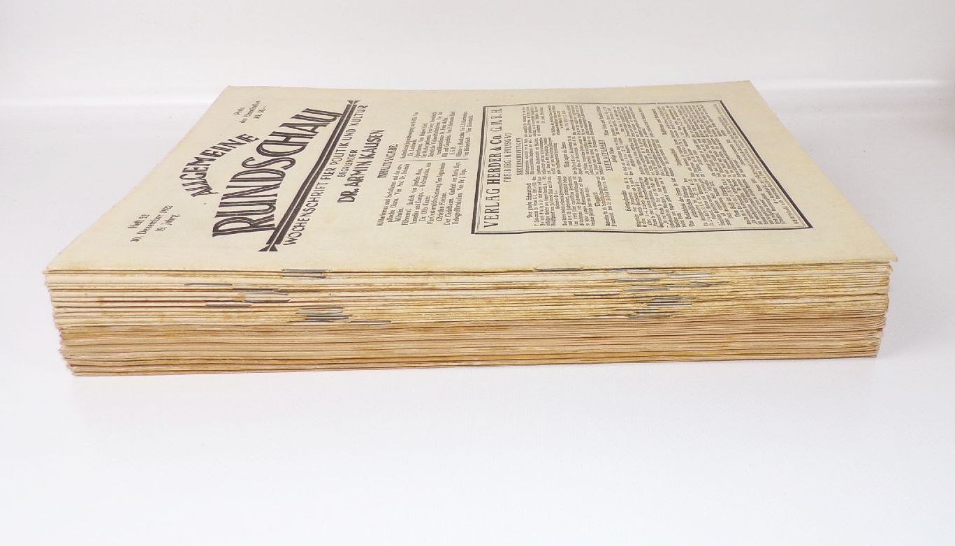 Allgemeine Rundschau Politik und Kultur 1922 kompletter Jahrgang Allgemeine Rundschau Politik und Kultur 1922 kompletter Jahrgang