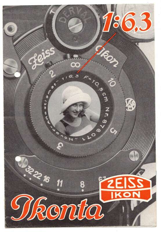 Werbe Faltblatt Zeiss Ikon Rollfilm Ikonta 1929 Sammler Vintage !