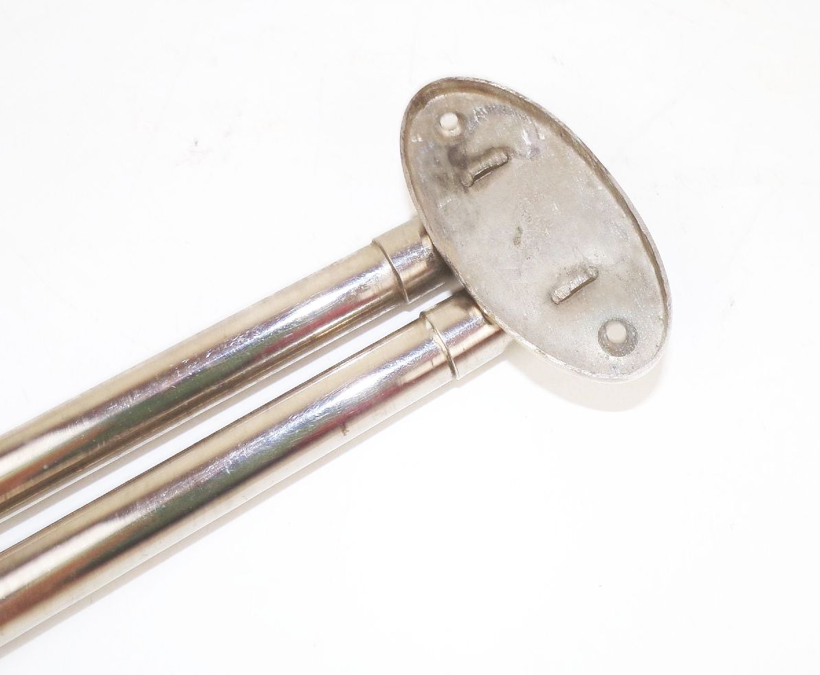 Alter Handtuchhalter Bad Chrom Nickel Bauhaus Vintage