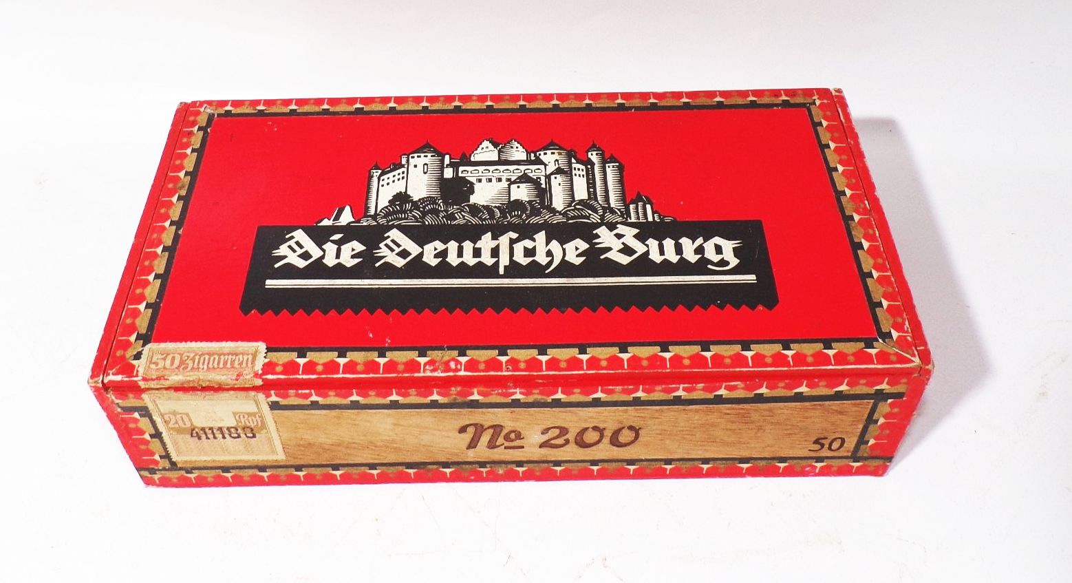 Alte Zigarrenkiste Die Deutsche Burg 1930er Sammler Deko 