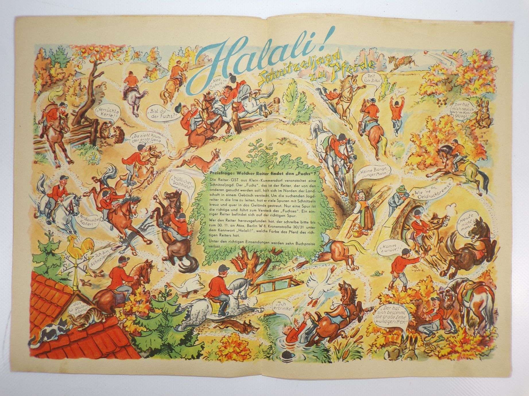 Atze Kinderzeitung 10 von 1957 Atze auf Bärenjagd