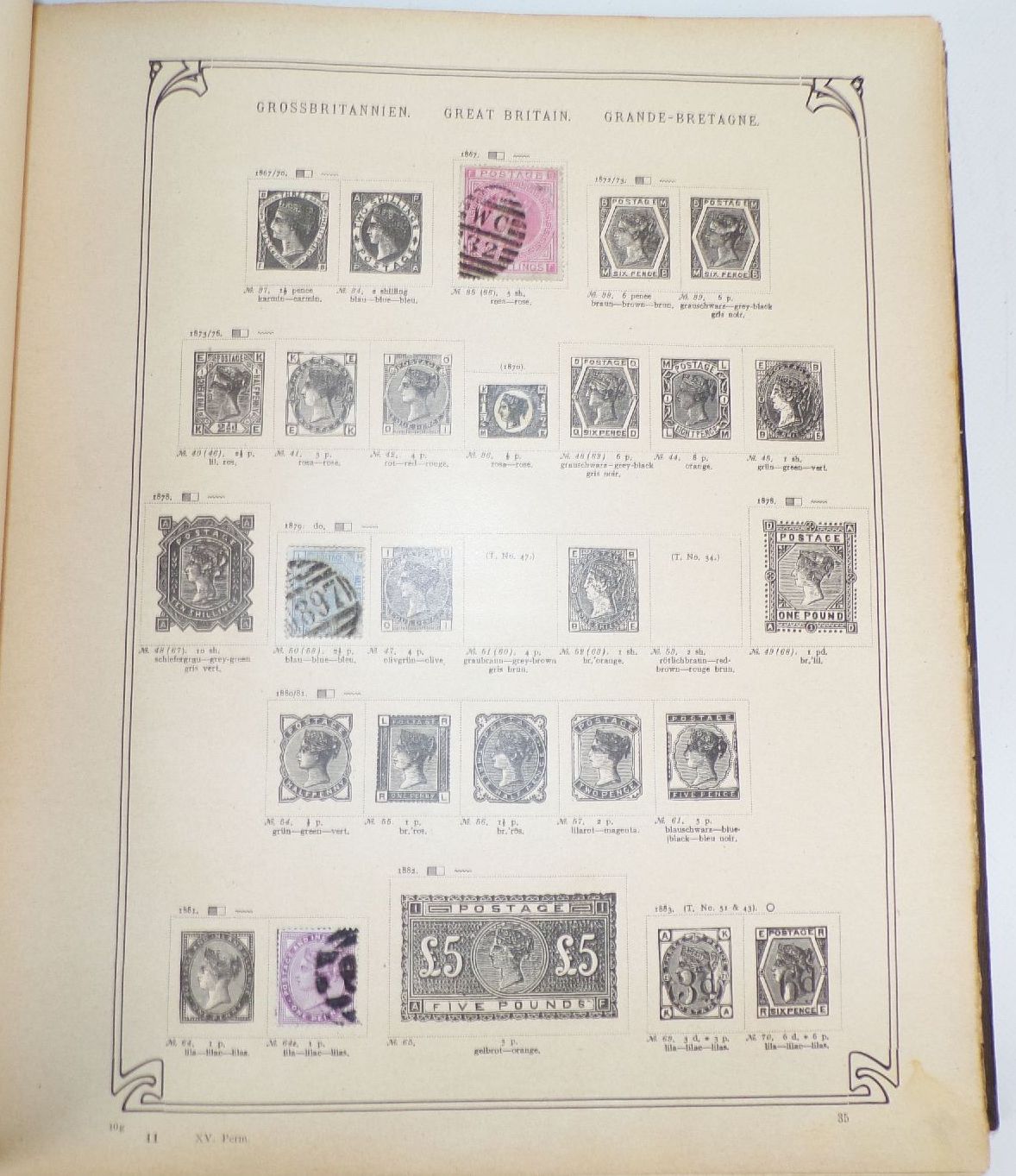 Schwaneberger Vordruck Alben Band 1 und 2 mit Briefmarken 