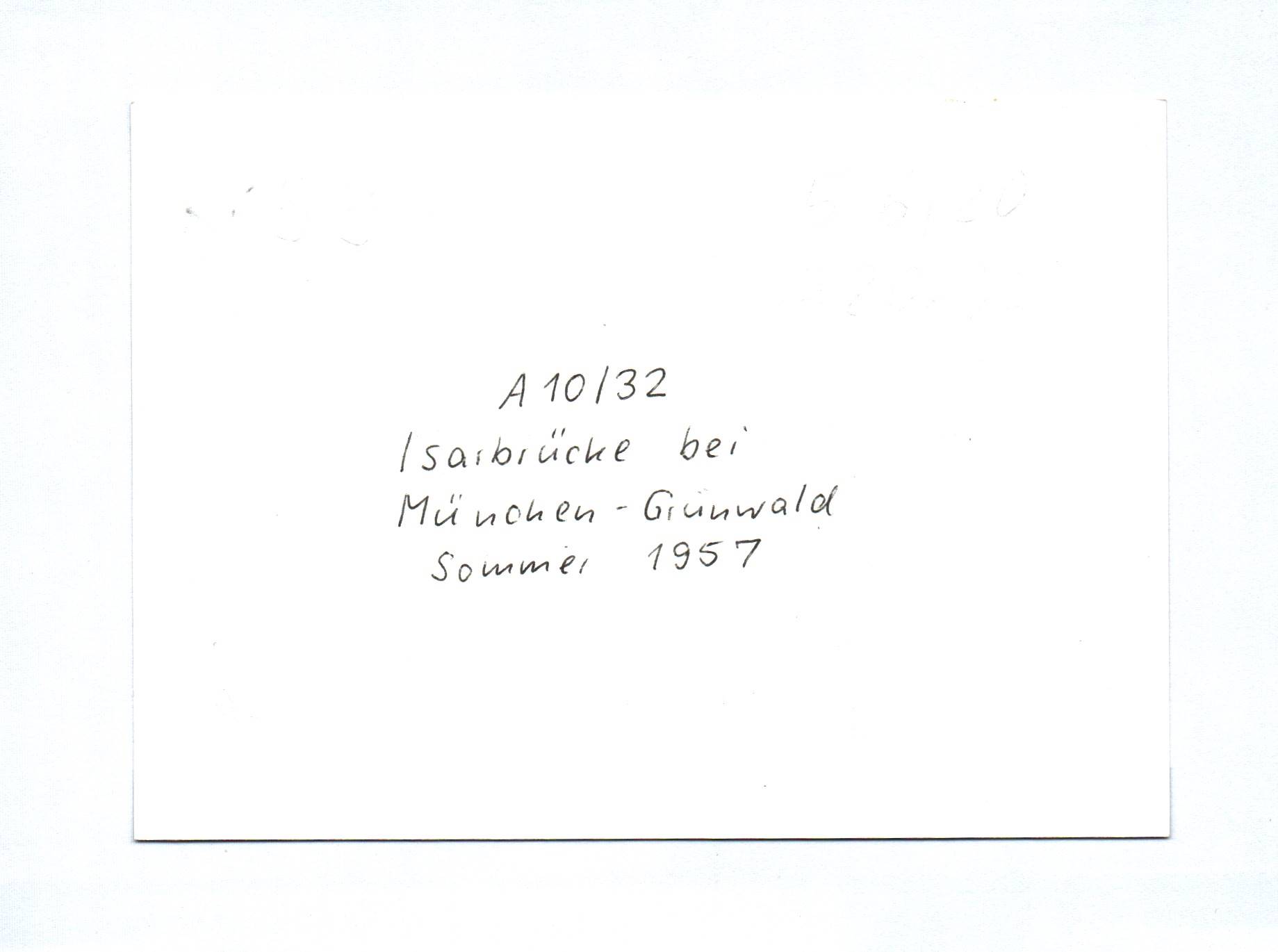 7x Foto München Obermenzing überdachte Holzbrücke 1966