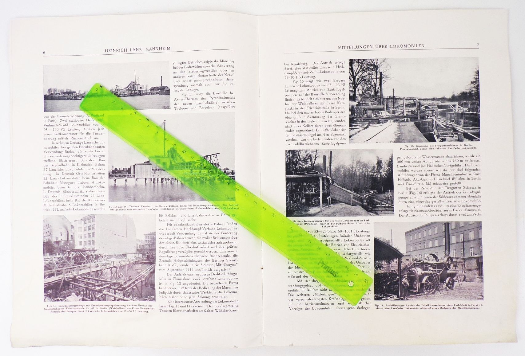 Mitteilungen über Lokomobilen Heinrich Lanz Mannheim Nr 10 Mai 1913 Rarität 