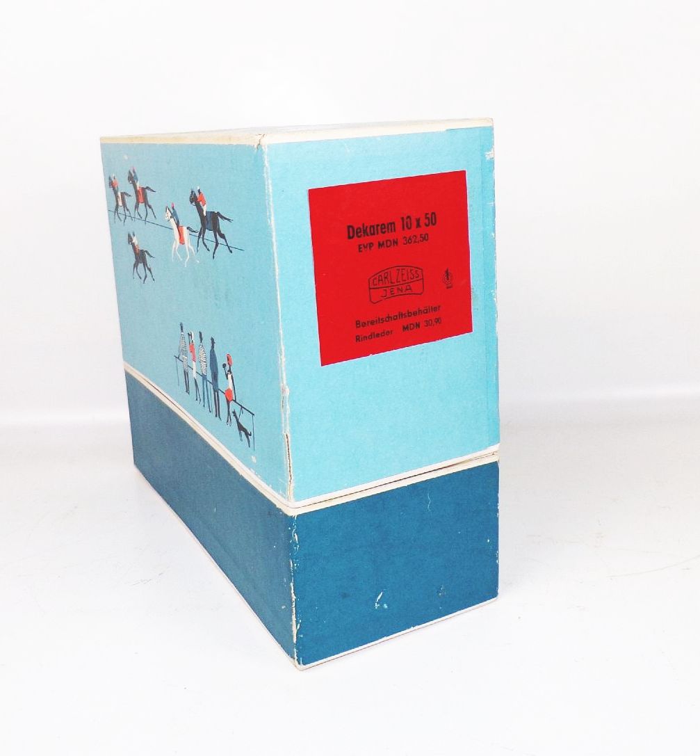 Alter Carl Zeiss Jena Originalkarton Dekarem 10x50 
