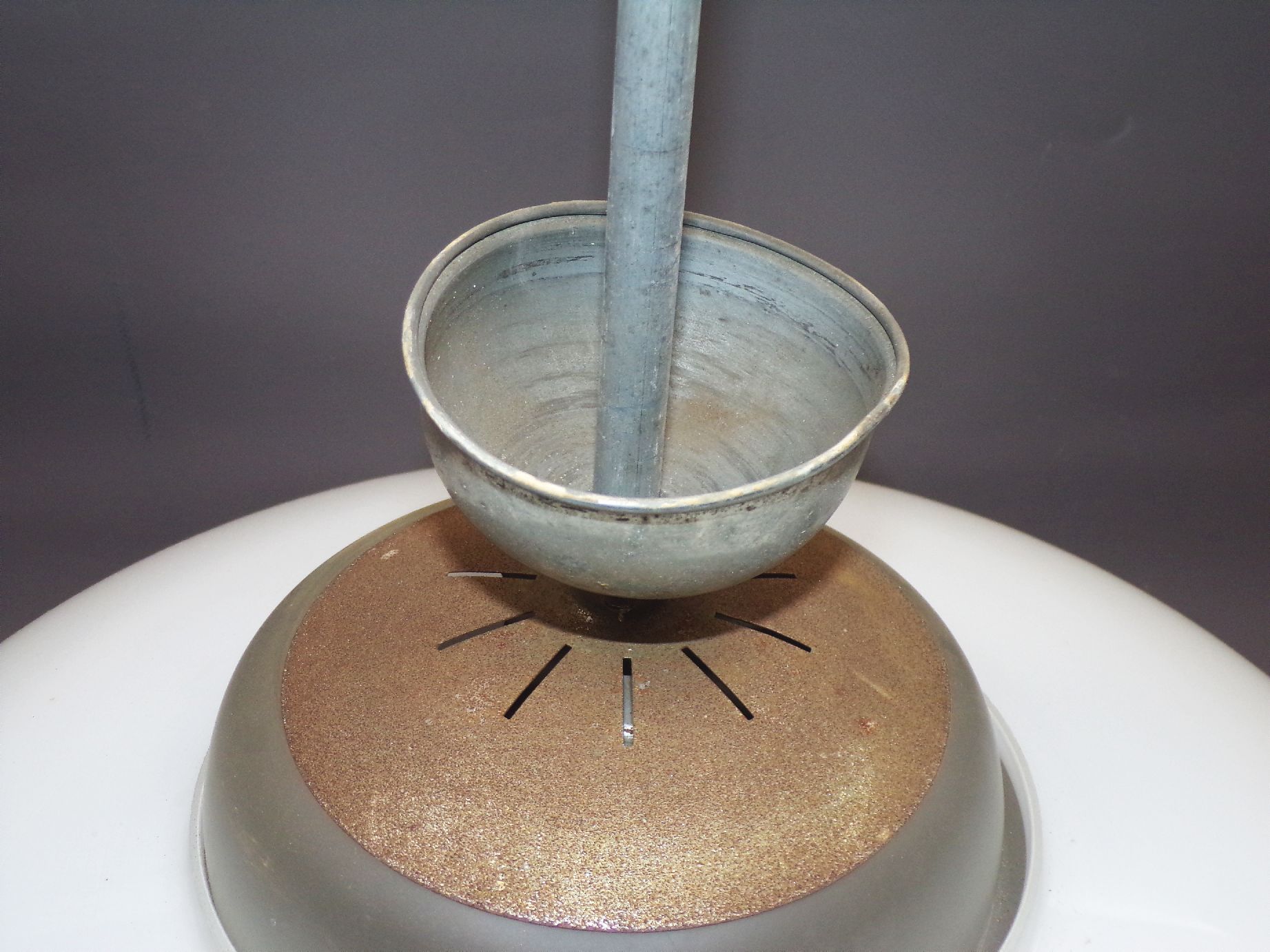 Alte Deckenleuchte E27 XL Weiß Deckenlampe Mithras Bauhaus