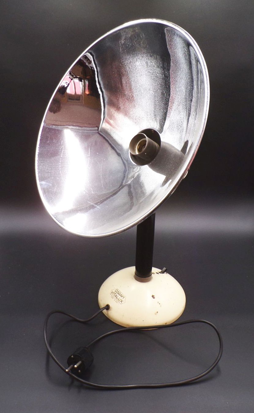 Alte Höhensonne Osram Vitalux Tischlampe Industrie Design Loft 