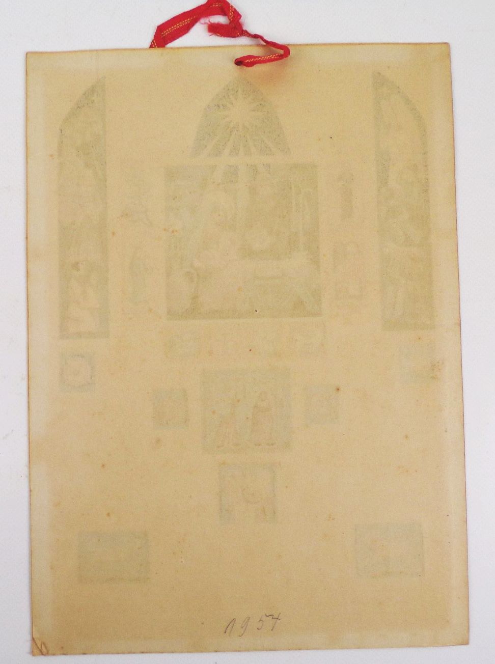 Alter Adventskalender Helmut Ruldoph Freiberg Der Adventsaltar 1953 