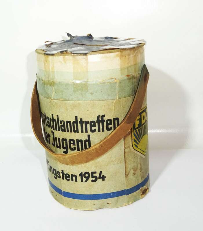 Spendendose FDJ Deutschlandtreffen der Jugend 1954 DDR Rarität