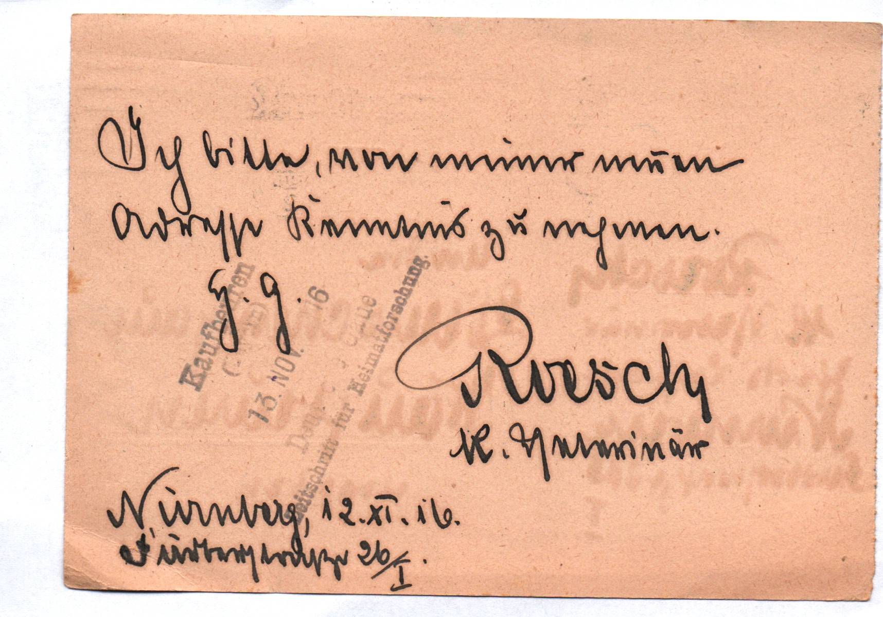 Feldpostkarte Pferde Lazarett Veterinär Nürnberg 1916 Feldpostkarte Pferde Lazarett Veterinär Nürnberg 1916