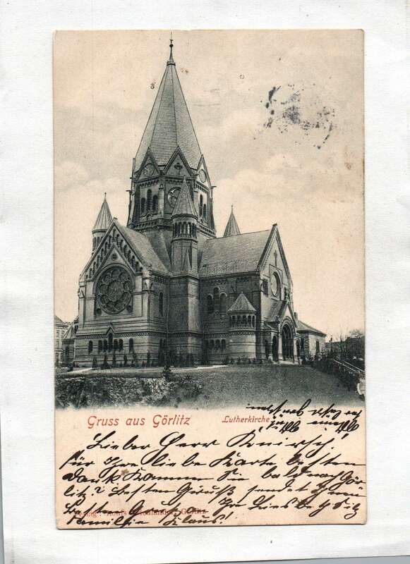 Ak Gruß aus Görlitz Lutherkirche 1902