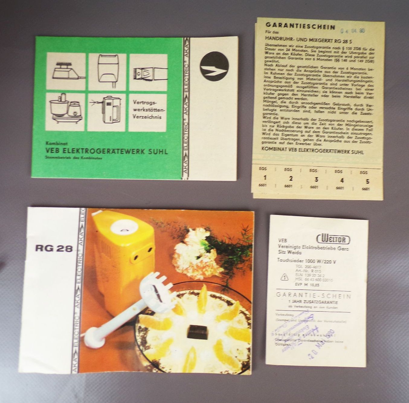 RG28s Mixer DDR Handrührgerät weiß Schneebesen Pürierstab Knethaken OVP Set RG28s Mixer DDR Handrührgerät weiß Schneebesen Pürierstab Knethaken OVP Set