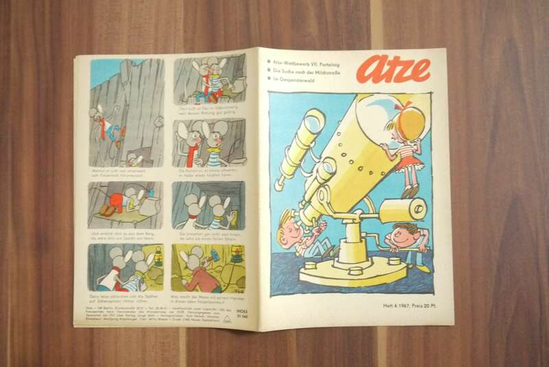 Atze Wettbewerb VII Parteitag 1967 Heft 4 DDR Comic