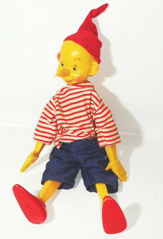 Alter Burattino Puppe Pinocchio DDR UDSSR Sowjetunion Spielzeug