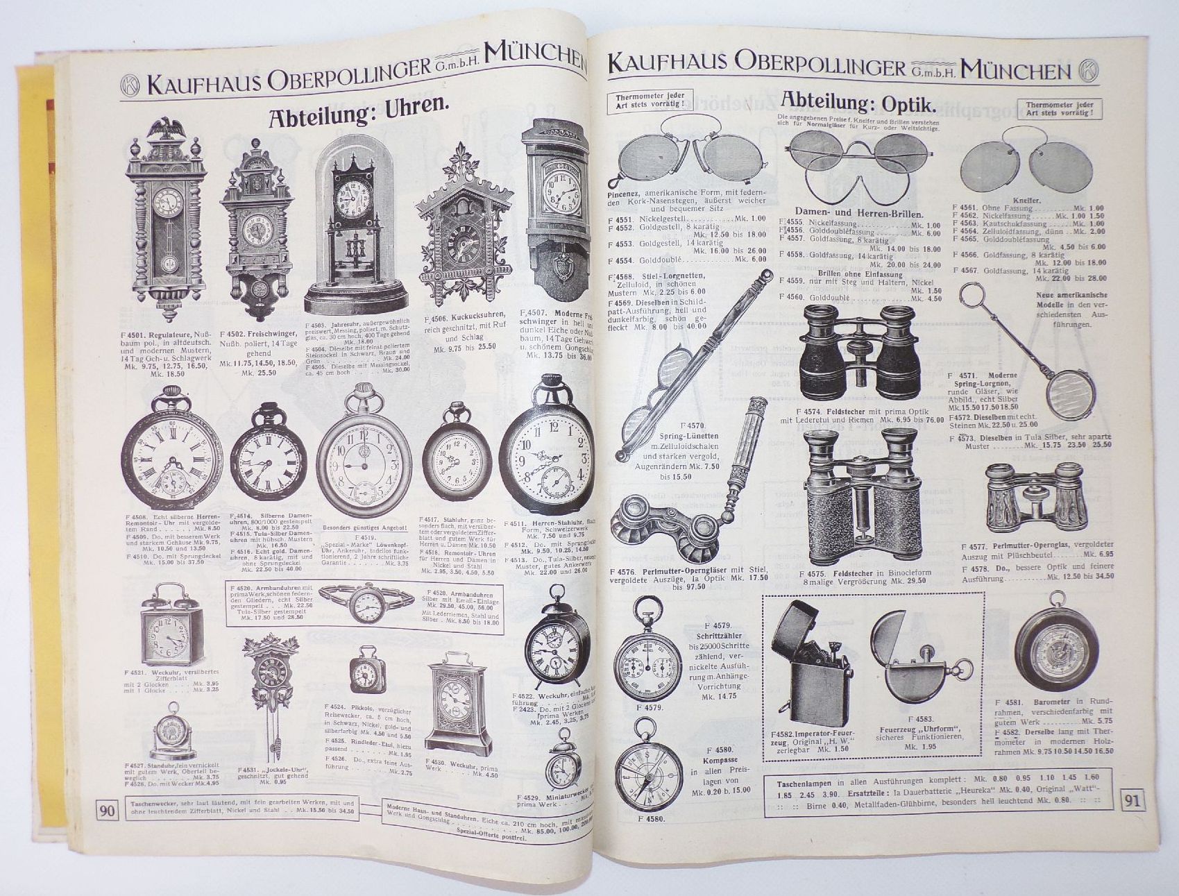 Alter Katalog Kaufhaus Oberpollinger München 1913 Mode Spielwaren Lampen