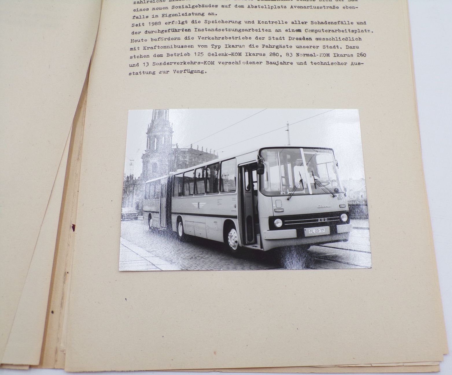 75 Jahre Omnibus Verkehr in Dresden 1989 Fotos 