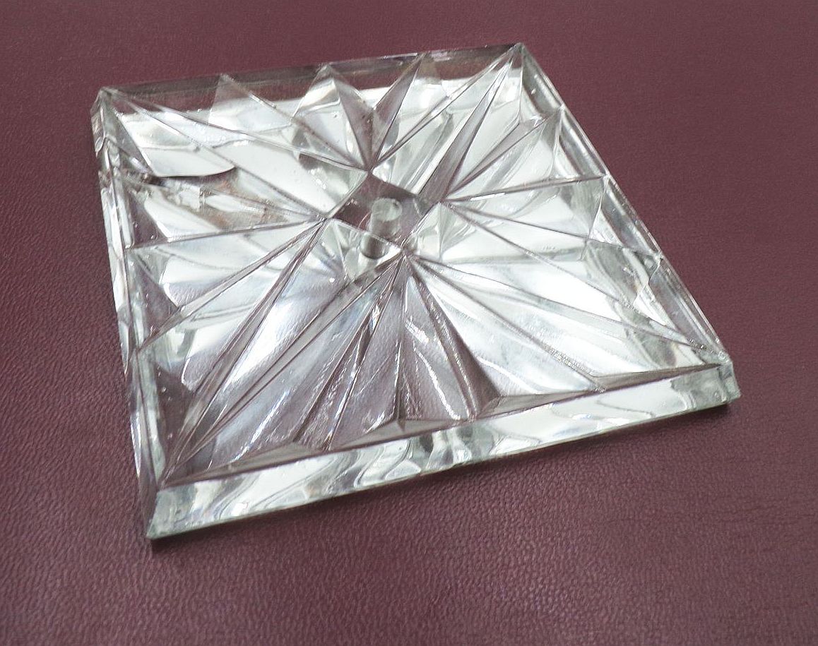 DDR Lampenglas Ersatzglas Sputnik Pressglas Vintage Glaselement