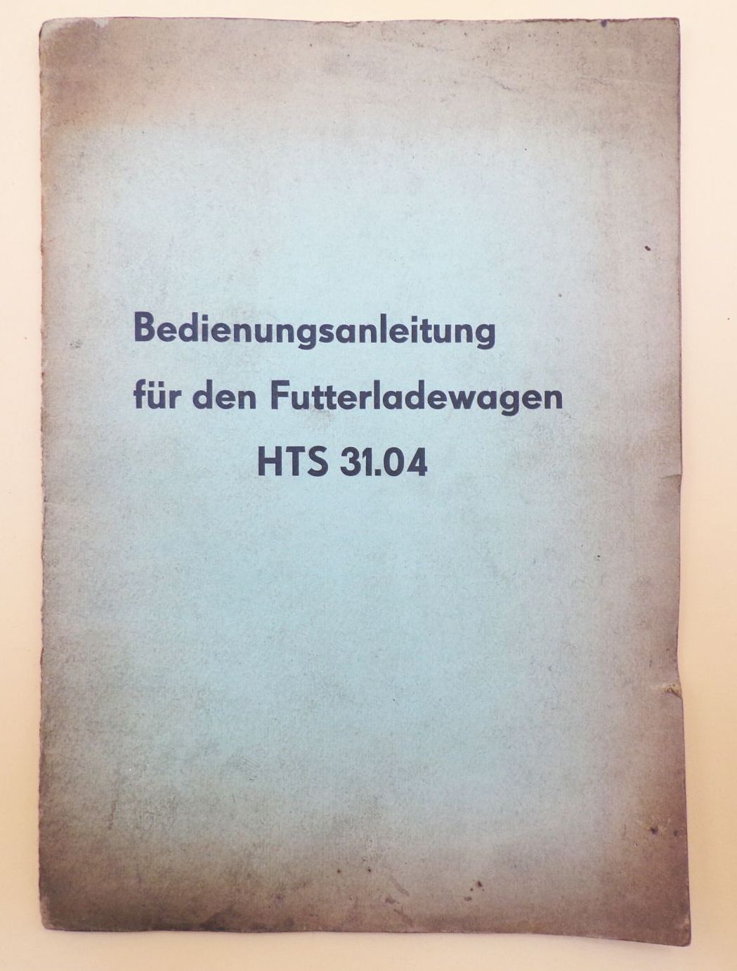 Bedienungsanleitung für den Futterladewagen 1971 DDR Original