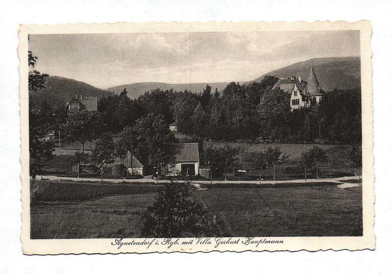 Ak Agnetendorf im Riesengebirge mit Villa Gerhart Hauptmann