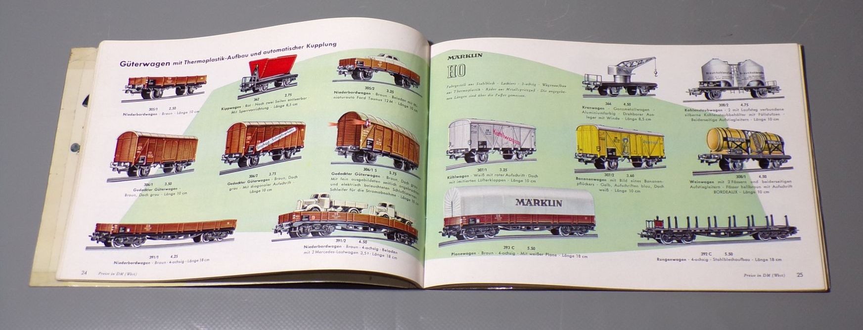 Märklin D 55 D Katalog Modelleisenbahn Modellautos Metallbaukasten