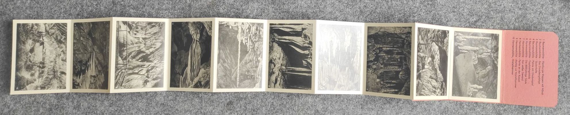 Rübeländer Tropfsteinhöhlen 10 der schönsten Ansichten Leporello Rübeländer Tropfsteinhöhlen 10 der schönsten Ansichten Leporello