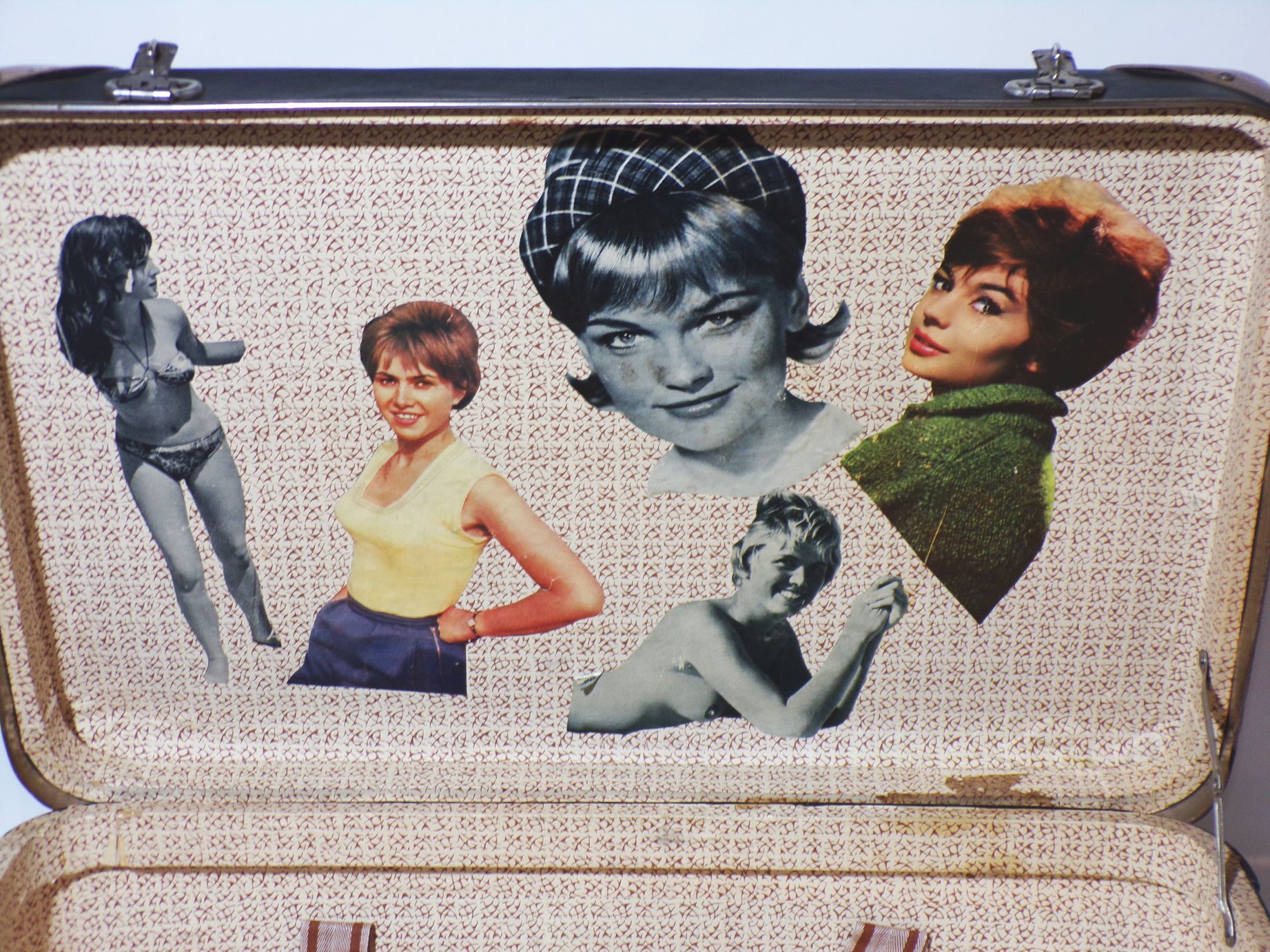 Alter Koffer mit Schlüssel Reisekoffer vintage deko