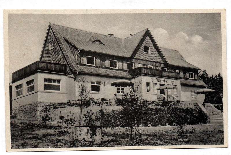Ak Foto Fremdenheim Mayenhof Schellerhau i. Erzgebirge